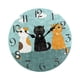 thumbnail image 1 of Reloj De Pared Divertido Con Diseño De Gato, Reloj De Pared Rústico Y Silencioso Para Interior, Dormitorio, Sala De Estar, Estilo C, 1 of 5