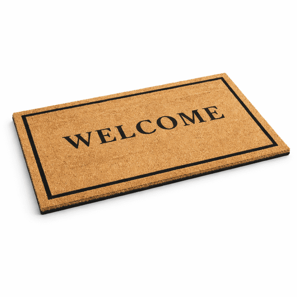 Limpia Pies Fibra De Coco 45x75 Cm Antideslizante Welcome