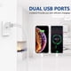 thumbnail image 5 of Cargador de pared USB LUOATIP, paquete de 3 unidades, 2,1 A/5 V, doble puerto para iPhone, 5 of 7