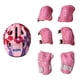 thumbnail image 3 of 7 Uds Chico Patinete Sobre Ruedas Casco Para Patinete Rodillera Protector De Mu?eca Codera Rosa, 3 of 5