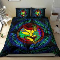Milsleep - Juego De Cama Polinesio - Hawaii (Kanaka Maoli) Juego De Funda Nórdica - Colorido
