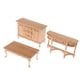 thumbnail image 2 of 1/12 Dollhouse Living Room Furniture TV Gabinete Tea Table Locker Kit, 2 of 4