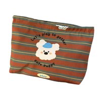 Magideal - Bolsa De Cosméticos, Bolsa De Maquillaje, Diseño De Perro Lindo, Soporte Para Brochas, Organizador De Cosméticos Para Gimnasio