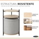 thumbnail image 3 of Mesa Centro Arrimo 3 Repisas Con Pouf Minimalist 2 En 1, 3 of 10