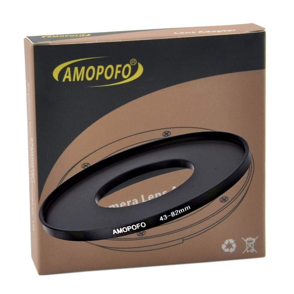 Adaptador Step Up Ring de 43 mm a 82 mm para Canon/Nikon/Sony/Fuji