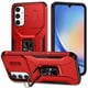 thumbnail image 1 of Funda Armada para Samsung Galaxy A34 5G con Tapa Deslizante y Soporte Magnético Giratorio Rojo, 1 of 5