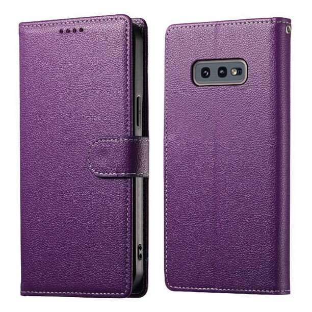 Funda para FOXDOCK Samsung Galaxy S10E– Cuero Premium, 3 ranuras para tarjetas, Protección contra impactos