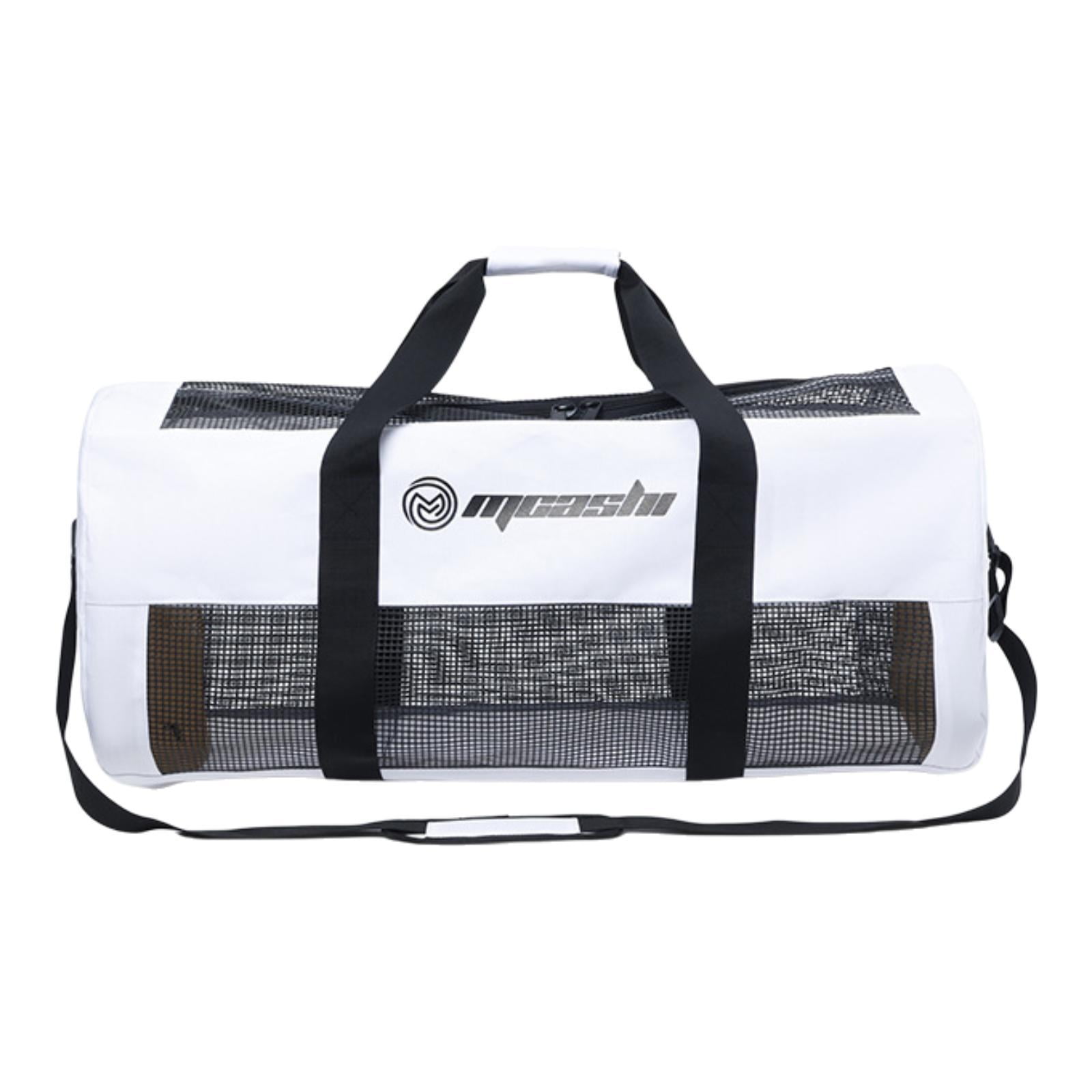 Magideal - Bolsa De Lona De Buceo De Malla Mesh Dive Bolse Con Correa Para La Correa De Hombro Almacenamiento De Bolsas Para La Correa De Hombro Para Natación Al Blanco