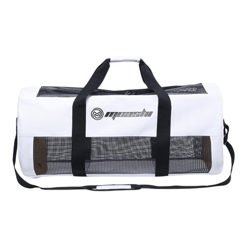 Magideal - Bolsa De Lona De Buceo De Malla Mesh Dive Bolse Con Correa Para La Correa De Hombro Almacenamiento De Bolsas Para La Correa De Hombro Para Natación Al Blanco