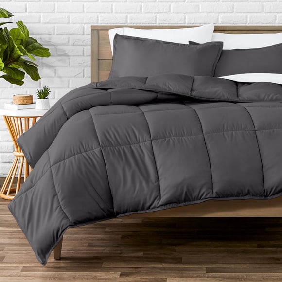 Juego de edredón Bare Home tamaño Cal King ultrasuave gris