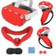 thumbnail image 1 of Juego de fundas de silicona para Quest 2, funda protectora de VR que incluye funda frontal y funda de agarre para controladores, funda para la cara, funda protectora de lentes, 1 of 4