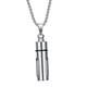 thumbnail image 1 of Vidrio De Acero Inoxidable Contenedor De Contenedor De Tubo De Contenedor De Urn Colgante Colgante De Plata, 1 of 3
