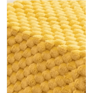 Genérico - Piecera 70X190 Cm + 2 Fundas 45X45 Cm Plush Peludita King Color Amarillo