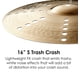 thumbnail image 3 of Basura Crash Cymbal Zildjian S de 16 pulgadas, 3 of 7