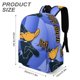 thumbnail image 3 of Pato Lucas-theme Backpack, Campus style schoolbag Bookbag with Adjustable Shoulder Straps And Large Zip Compartment, Unisex Travel Bags.42x30x15cm, 3 of 6