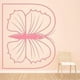 thumbnail image 2 of Decomural B Butterfly Alphabet Childrens WS-34450, 2 of 2