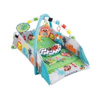 Happy Space - Gimnasio Cuna Alfombra Acolchada Bebe Verde