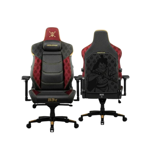 Silla Gamer Profesional Cougar Armor Evo Luffy, Edición Limitada One Piece, Soporte Lumbar 4 Vías