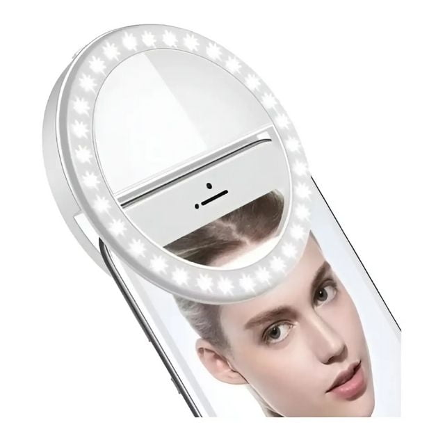 Genérico - Aro De Luz Led Recargable Portátil Clip Celular Usb Color Variado