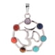 thumbnail image 3 of 7 Colores Hueco Sánscrito Septangle Colgante Encanto DIY Reiki Collar Colgante, 3 of 3