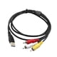 thumbnail image 3 of Adaptador De Cable USB Macho A 3 RCA AV Audio Video Cable Para TV HDTV DVD 1080p, 3 of 3