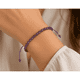 thumbnail image 2 of Pulsera piedra amatista natural ajustable protección, 2 of 3