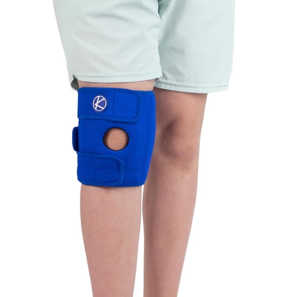 Rodillera KARM Kids Osgood Schlatter para 4 a 15 años, azul