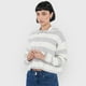 thumbnail image 3 of Sweater Mujer Hoodie Gris Rayas Corona, 3 of 5