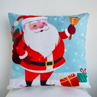 Todo Hogar Santiago De Chile - Pack De 2 Fundas De Cojines Navideños Con Luces Led - 05