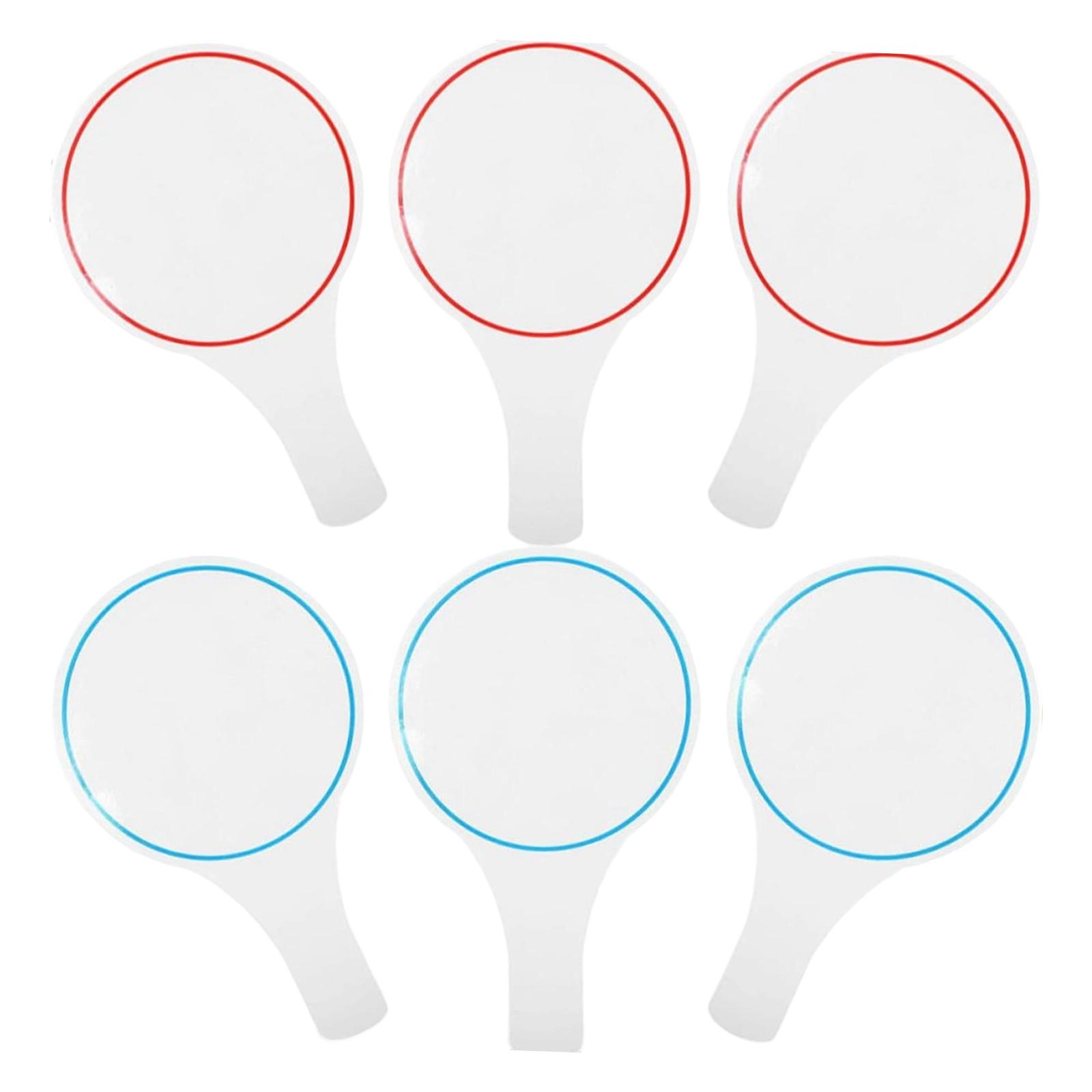 Ioensy - Pizarras De Borrado En Seco De 6 Piezas Para Juegos Interactivos En El Aula (Subasta)