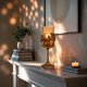 thumbnail image 3 of Portavelas Decozen con marco de cristal y acabado dorado, 3 of 9