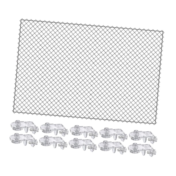 Cubierta para acuario, red de filtro para acuario, multifuncional con clips, red de protección contra caídas para gatos, red de filtro para acuario re 80x106cm
