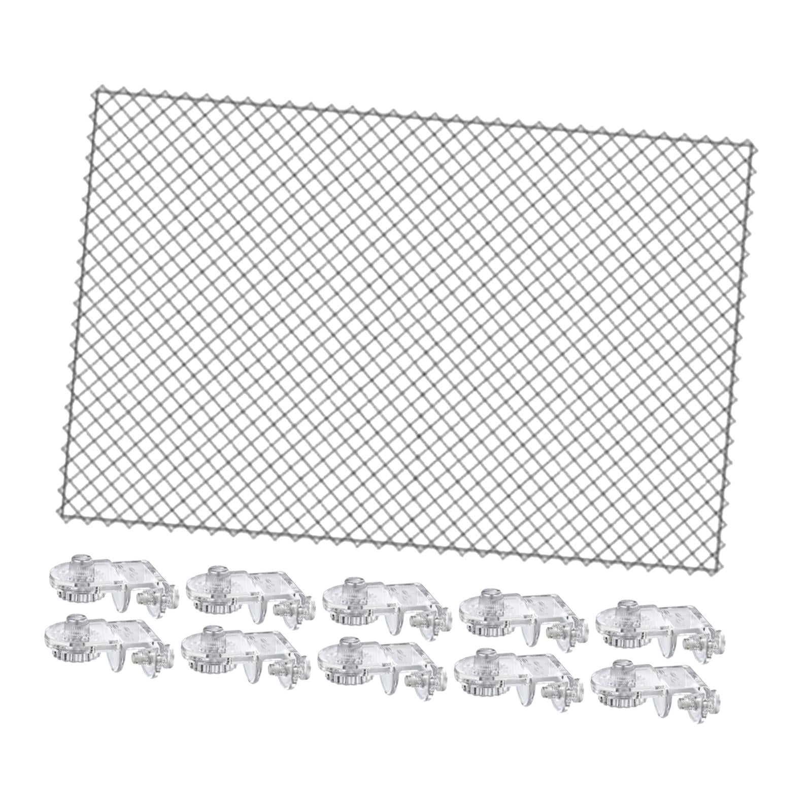 Magideal - Cubierta Para Acuario, Red De Filtro Para Acuario, Multifuncional Con Clips, Red De Protección Contra Caídas Para Gatos, Red De Filtro Para Acuario Re 80x106cm