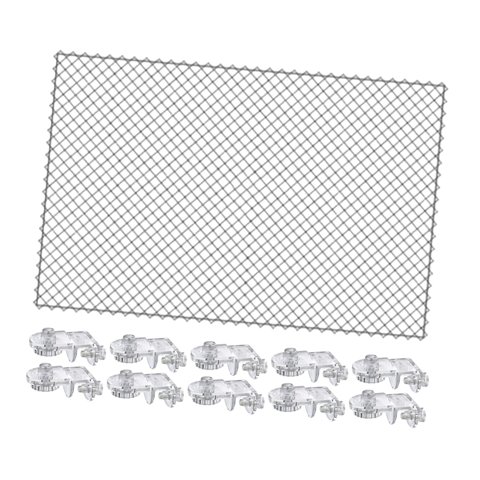 Magideal - Cubierta Para Acuario, Red De Filtro Para Acuario, Multifuncional Con Clips, Red De Protección Contra Caídas Para Gatos, Red De Filtro Para Acuario Re 80X106Cm