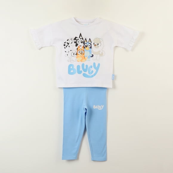 Conjunto Niña Vuelos Blanco Bluey Y Sus Amigos