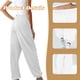 thumbnail image 3 of Pantalones deportivos casuales de cintura elástica para mujer, pantalones deportivos largos, pantalones holgados de color sólido, 3 of 5