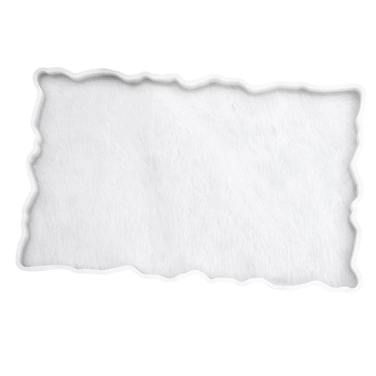 Fiocias - Moldes De Bandeja De Resina Con 2 Uds De Asas Doradas Molde Para Bandeja De Decoración Del Hogar