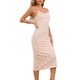 thumbnail image 4 of INSPIRE CHIC Vestido de dormir modal para mujer con tirantes ajustables, escote en V, camisón largo para descansar, XL, beige, 4 of 6