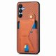 thumbnail image 2 of Funda Resistente para Samsung Galaxy A16 con Tarjetero y Soporte, Diseño Magnético Marrón, 2 of 4