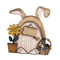 Magideal - Accesorios Decorativos Para Puerta De Hadas Diy, Escultura, Decoración Artística, Gnomo De Jardín De Hadas, Puerta De Ventana Para Porche De Pascua, P Estilo B