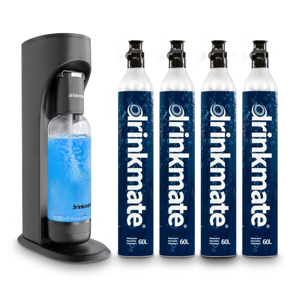 Kit Premium OmniFizz de DrinkMate – Máquina de Soda 60 L x4