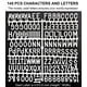 thumbnail image 5 of Tablero de letras de fieltro Hiflyer 22 x 22 cm negro con letras, 5 of 7
