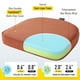 thumbnail image 2 of Cojín SUNROX 43x41 cm Gel Memory Foam Pack de 6 Terracota, 2 of 7