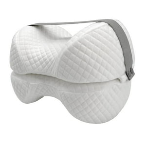 Genérico - Almohada Para Piernas, Suave Cojín De Apoyo Para Las Piernas Para Dormir Con Dolor De Cadera Para Quienes Duermen De Lado Y Boca Arriba, Color Blanco