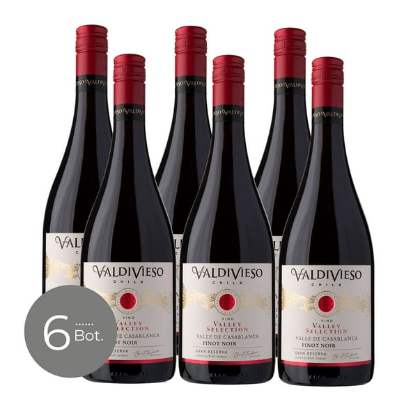 Pack x6 Vino Valdivieso VS Pinot Noir 750 cc