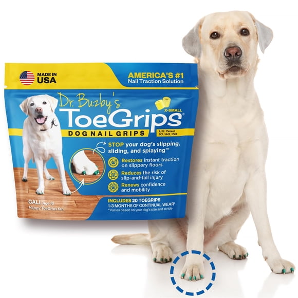 Empuñaduras antideslizantes para perros Dr. Buzby's XSmall, 1 paquete (20)