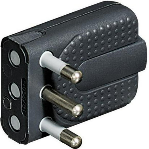 Enchufe Macho 2p+t 16a Corner Gris