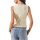 thumbnail image 3 of Chaleco de Trabajo de Tweed INSPIRE CHIC para Mujer con Cuello en V sin Mangas y Botones XL Beige, 3 of 6