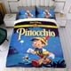 thumbnail image 4 of Las Aventuras de Pinocho Conjunto de sábanas temático, trío de piezas, cómodo y amigable con la piel, diseño único, regalo de decoración para el hogar para familiares, amigos y fans,173cm *218cm, 4 of 6