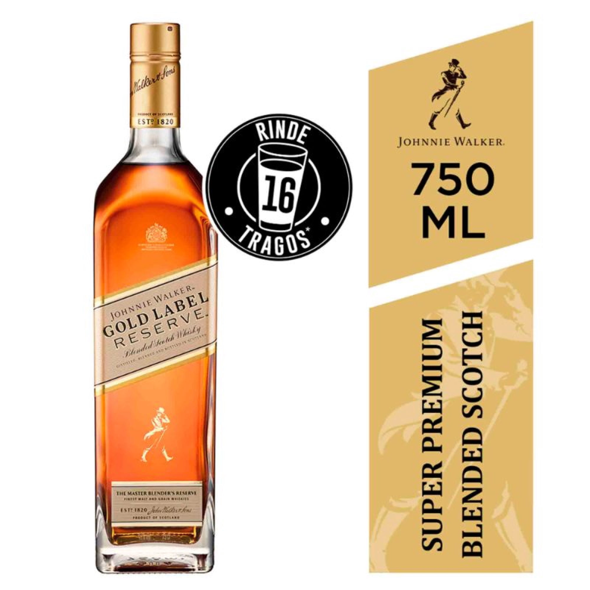 Whisky Gold Label Reserve 40° Botella 750 ml Johnnie Walker